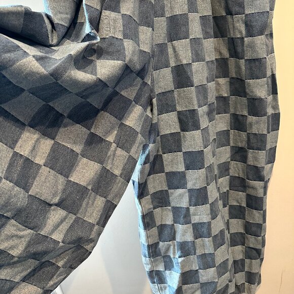 Dressed In Lala Checkered Denim Jumpsuit - Picture 2 of 7